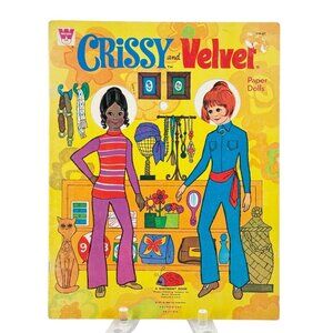 Crissy and Velvet Paper Doll Uncut Whitman Ideal Toy 1971 USA 1996:69 Vintage